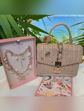 ALDO Viral Seashelminiix Top-Handle Satchel & House Of Harlow Necklace Bundle